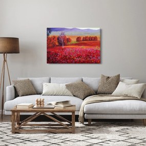 Egy vörös táj képe (90x60 cm)
