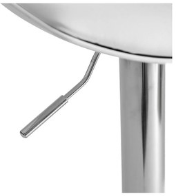 Fehér bőr utánzat állítható magasságú bárszék szett 2 db-os (ülésmagasság 56,5 cm) – Casa Selección