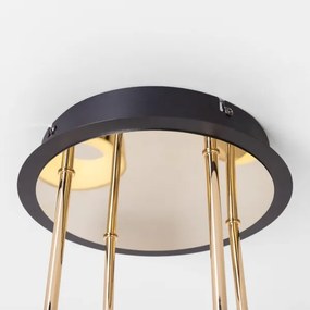 Zuma Line MX7170-8-3BGT - LARA felületre szerelhető csillár, dimmelhető LED, 60W/230V, arany/fekete