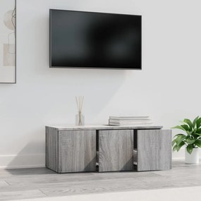 szürke sonoma színű szerelt fa TV-szekrény 80x34x30 cm