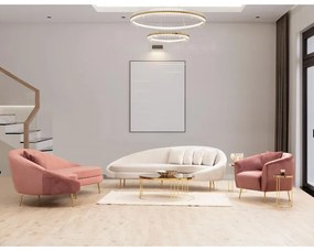 3 személyes kanapé Eses Balos - Pink
