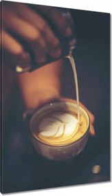 Vászonkép 80x120 Kávé latte art kávézó