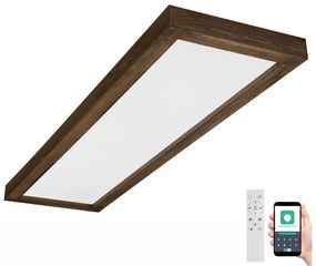 Brilagi Brilagi-LED Dimmelhető lámpa WOODY FRAME LED/50W/230V tölgy 120x30 cm IP44 + távirányító BG0867