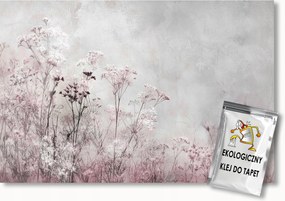 Fotótapéta Flizelina Fal Beton Rózsa Természet Növények Virágok 400x280 ragasztó