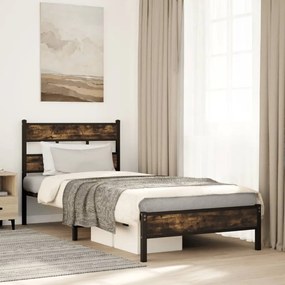 sonoma tölgy fejtámlás ágykeret matrac nélkül 107 x 203 cm