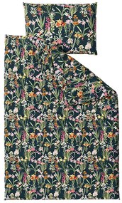 Pamut ágynemű MYSTIC GARDEN sötétzöld Ágyneműhuzat mérete: 70 x 90 cm | 140 x 200 cm
