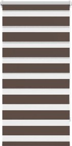 vidaXL Zebra roló 80,9 x 150 cm, szövetszélesség 76,7 cm, kávébarna