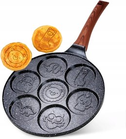 Tojás- és palacsintasütő serpenyő Vilde Black Line 26 cm Gránit