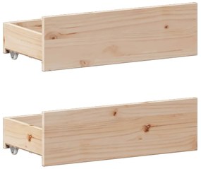tömör fenyőfa könyvespolcos ágy matrac nélkül 140 x 190 cm