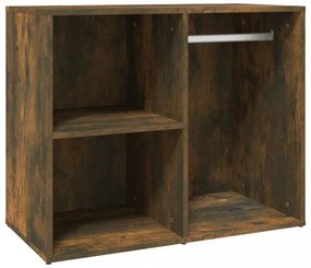 füstös tölgy színű szerelt fa pipereszekrény 80 x 40 x 65 cm