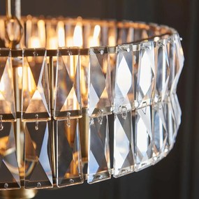 Endon glamour modern függeszték clifton antik sárgaréz átlátszó end106243
