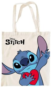 Disney Lilo és Stitch, A csillagkutya Heart vászontáska, bevásárlótáska 44 cm