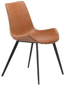 Hype design szék, világosbarna textilbőr