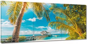 Vászonkép 150x70 Trópusok Tájkép Pálma