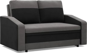 Hewlet kanapé, szövet anyag, szürke - fekete