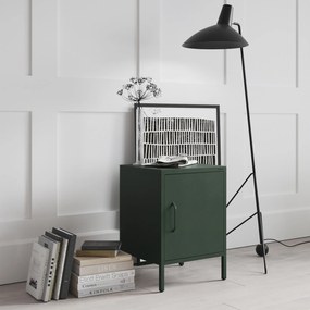 Éjjeliszekrény MIA, 424 x 595 x 400 mm, Modern: palack zöld szín