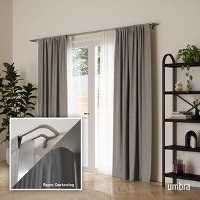 Acél bővíthető dupla függönykarnis 76 - 213 cm Twilight – Umbra
