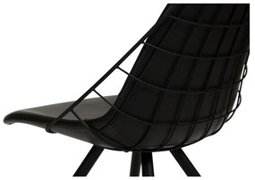 Sway fekete műbőr étkezőszék - DAN-FORM Denmark