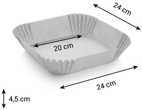 Tescoma DELICIA papírsütő forma négyzet 20 x 20 cm, 50 db, 20 x 20 cm