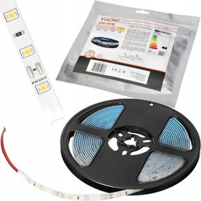 Led Szalag 2835 12V 60LED/m 4,8W/m 5 Méter Meleg Szín 3000K IP63