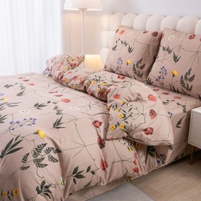 Pamut ágynemű HERBAR BLEND bézs Ágyneműhuzat mérete: 70 x 90 cm | 140 x 200 cm