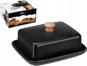 Modern Vajtartó Fedővel Fekete+bambusz