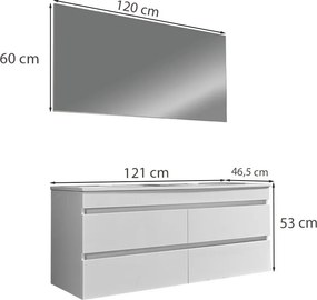 Cube 120 Fürdőszoba komplett szekrény