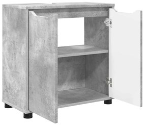 Fürdőszoba mosdószekrény Beton Szürke 60 x 30 x 60 cm Faanyag