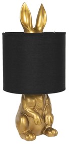 Asztali lámpa arany nyuszis dekorral Ø 20*42 cm