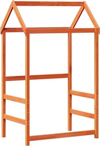 vidaXL viaszbarna tömör fenyőfa gyerekágytető 118 x 70 x 176,5 cm