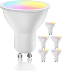 SZETT 6x LED RGBW dimmelhető izzó MESH GU10/6,5W/2300V 2700-6500K - Aigostar