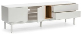 Krémszínű TV-állvány 180x56x40 cm Corvo – Teulat