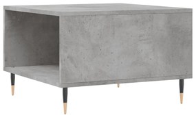 betonszürke szerelt fa dohányzóasztal 55x55x36,5 cm
