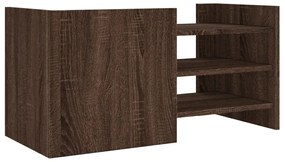 barna tölgy színű szerelt fa TV szekrény 80 x 35 x 40 cm
