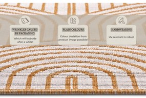 Okkersárga kültéri szőnyeg 80x150 cm Pangli Ochre – Hanse Home