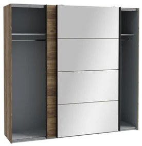 Tükrös gardróbszekrény OREN 220x210 cm artisan tölgy