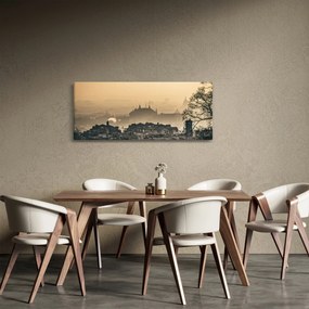 Kép - Város köd alatt (120x50 cm)