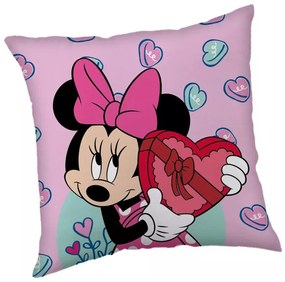 Disney Minnie Purple párnahuzat 40x40 cm Velúr