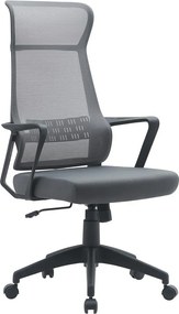 Szürke kárpitozott irodai szék Hoboken – Yes Everyday