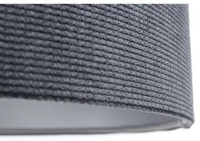 Csillár zsinóron TWIST 1xE27/60W/230V fekete/szürke/ezüst