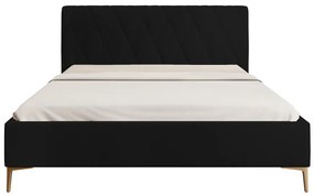 Franciaágy 180 cm Tikka 180  (fekete + arany). 1099408