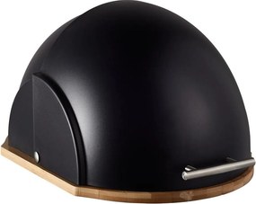 Kenyértartó Bambusz Zsemle Kenyér Fekete Egyrészes