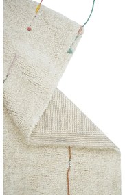 Krémszínű pamut gyerek játszószőnyeg 120x160 cm Wildflowers – Lorena Canals