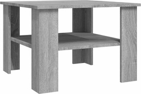 vidaXL szürke sonoma színű szerelt fa dohányzóasztal 60x60x42 cm