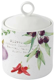 Mediterrán porcelán kis fűszertartó Home & Kitchen