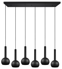 Fekete függőlámpa Ciliana – CINQUE