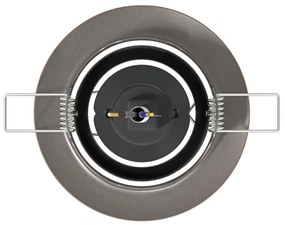 Recesszált Spotlámpák 6 db Kerek GU10 Sárgaréz Ø90 mm Acél