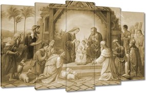 Vászonkép 100x60 Szépia színű jászol