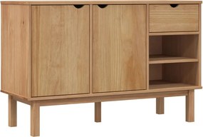 vidaXL OTTA tömör fenyőfa tálalószekrény 114 x 43 x 73,5 cm