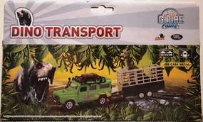 Dinó Transport Landrover terepjáróval Fém Tologatós Játékautó autó